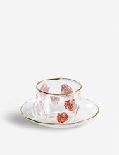 Seletti wears TOILETPAPER Roses printed glass coffee set