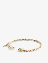 French Rope 24k gold-plated sterling silver bracelet