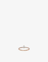 Étincelle de Cartier 18ct rose-gold and 0.26ct brilliant- and pear-cut diamond ring