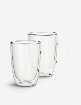 Artesano Universal borosilicate glass cups set of two