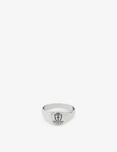 Crest sterling-silver signet ring