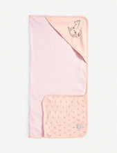 Cotton sleepsuit, hat, booties, blanket and comforter gift set 0-6 months