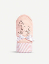 Cotton sleepsuit, hat, booties, blanket and comforter gift set 0-6 months