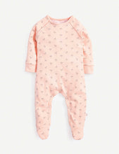 Cotton sleepsuit, hat, booties, blanket and comforter gift set 0-6 months