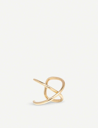 Zoë Chicco 14ct yellow-gold crossover ear cuff