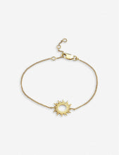 Electric Goddess 22ct gold-plated sterling silver sunburst bracelet