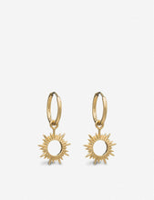 Eternal Sun 22ct gold-plated sterling silver earrings