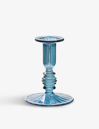 Ocean glass candle holder 11cm