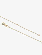 T-bar 23ct yellow gold-plated sterling-silver necklace