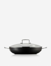 Toughened non-stick shallow casserole dish with glass lid 30cm