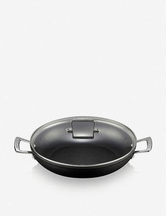 Toughened non-stick shallow casserole dish with glass lid 30cm