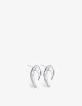 Talon mini sterling-silver earrings