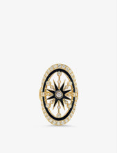 Colette Galaxia 18ct yellow-gold, enamel and diamond ring