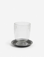 Mini domed glass cloche with tray