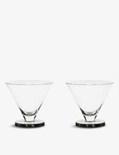 Puck cocktail glasses set of two