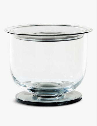 Puck glass ice bucket 19.4cm