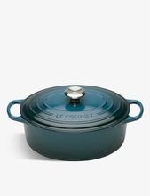 Signature shallow cast iron casserole dish 29cm