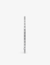 Ice Cube Pure 18-carat white-gold and diamond bangle