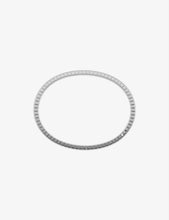 Ice Cube Pure 18-carat white-gold and diamond bangle