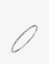 Ice Cube Pure 18-carat white-gold and diamond bangle