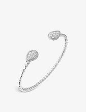 Serpent Bohème Diamants small 18ct white-gold and 0.65ct round diamond bangle