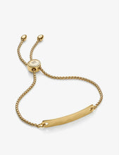 Havana 18ct yellow gold-vermeil woven friendship bracelet