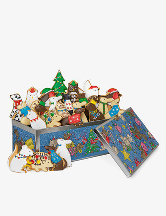 Animal Advent Luxe 24 biscuit tin 275g