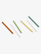 Sip glass cocktail straws set of six