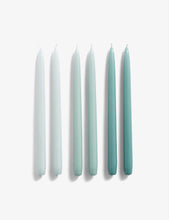 Conical candles set of six