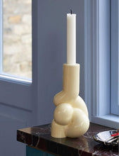 Soft organic-shaped stoneware vase