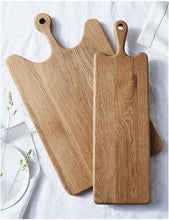 Wooden oak serving and cutting board 27.5cm