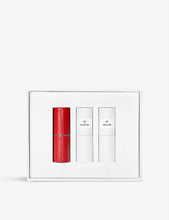 The Universal Reds refillable red lipstick set