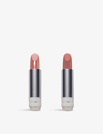 The Brown Nudes Red refillable lipstick set