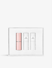 The Universal Reds Pink refillable lipstick set