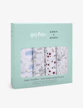 Harry Potter cotton-muslin swaddles pack of four