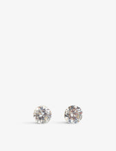 Floating 18ct white gold and 0.2ct diamond earrings
