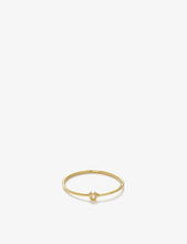 18ct yellow gold and diamond flow ring