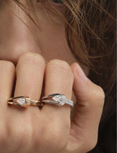 Serti Inversé 18ct rose gold and 0.4ct diamond ring