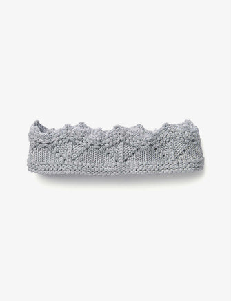 Crown knitted cotton headband