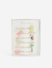 Tropical hair clips set of six