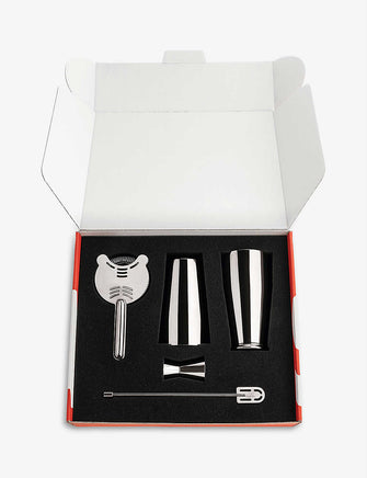 Il bar stainless steel cocktail gift set of four