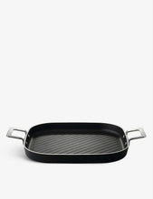 Aluminium and magnetic steel grill pan 29cm