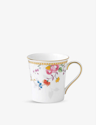 Rose Gold fine bone china beaker mug 300ml