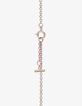 Tiffany T 18ct rose-gold, 0.04ct diamond and mother-of-pearl circle bracelet