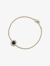 Tiffany T 18ct gold, 0.04ct diamond and onyx bracelet