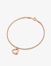 Open Heart 18ct rose-gold bracelet