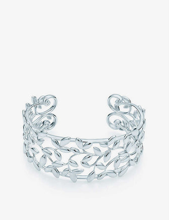 Olive Leaf sterling-silver cuff