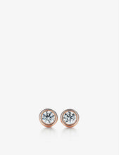 Diamonds by the Yard® diamond and 18ct rose-gold stud earrings