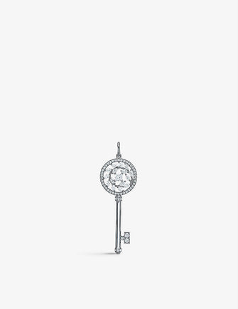 Tiffany Victoria® Diamond Vine Circle platinum and 0.66ct diamond key