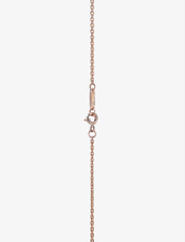 Tiffany T 18ct rose-gold, 0.67ct diamond and mother-of-pearl station necklace